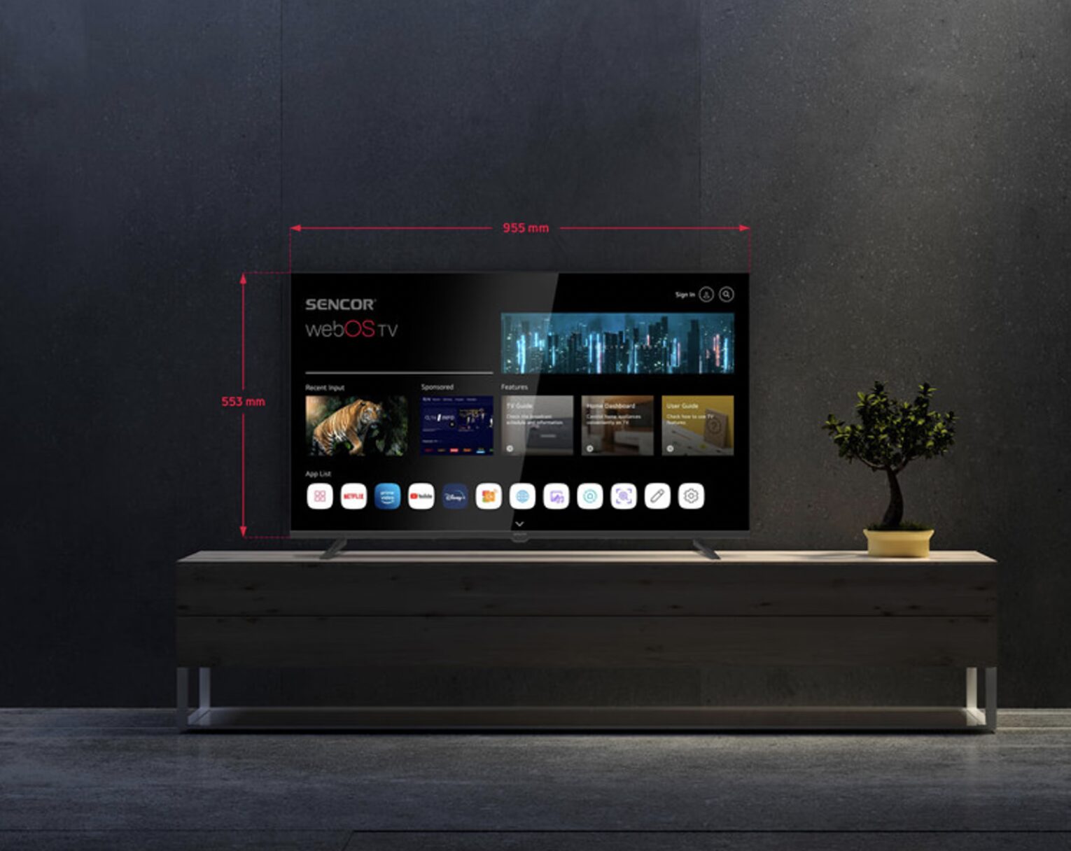 4K LED Smart TV Sencor SLE 43US802TCSB