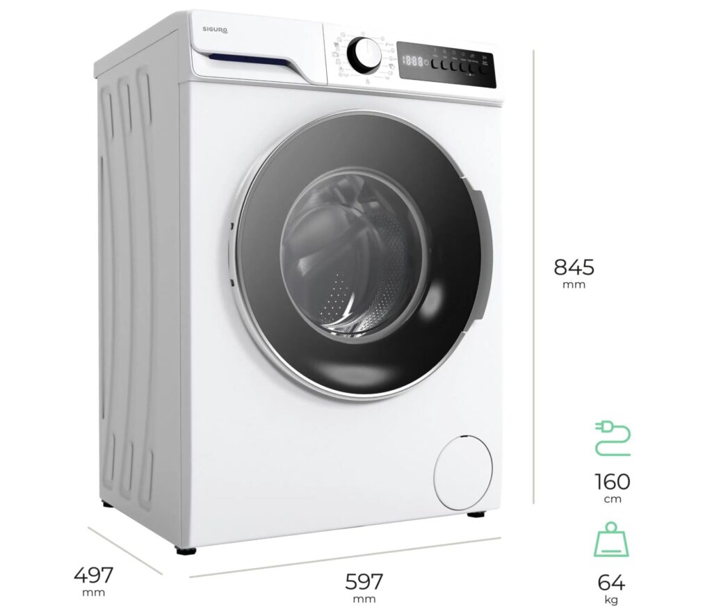 Recenzia Siguro SGR-WM-A721W Profi Steam – najpredávanejšia parná práčka značky Siguro do 400 €
