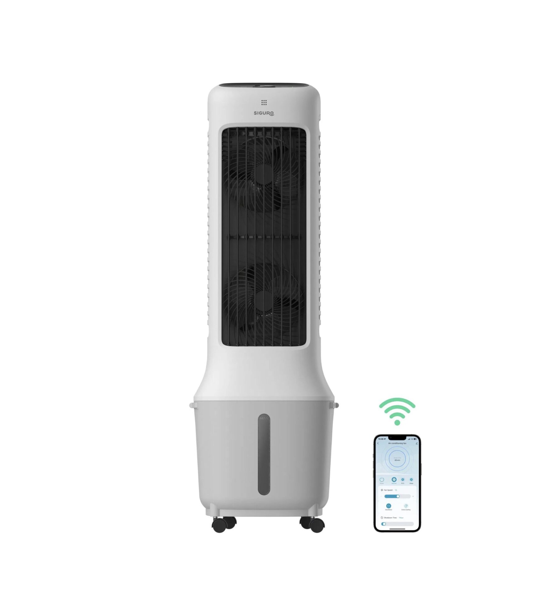 Recenzia: Siguro FC-D100W Aura Tower – tichý ochladzovač vzduchu s WiFi a ionizátorom